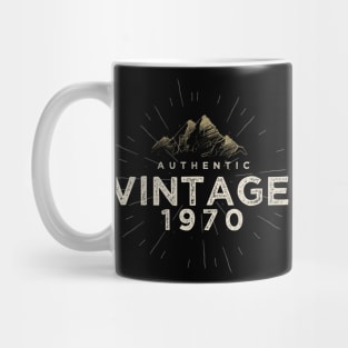 Authentic Vintage 1970 Birthday Design Mug